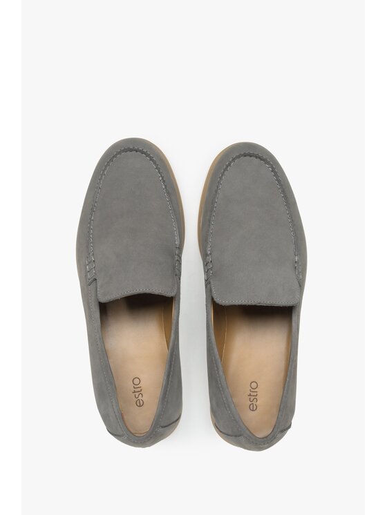 Estro Estro Loafersy ER00117406 Šedá
