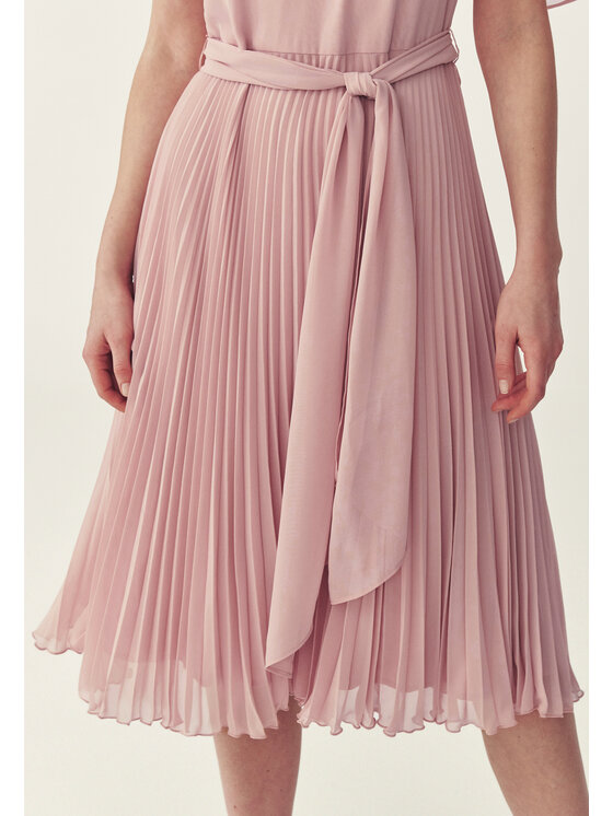 TATUUM TATUUM Sukienka codzienna PLEATA Różowy Flare Fit