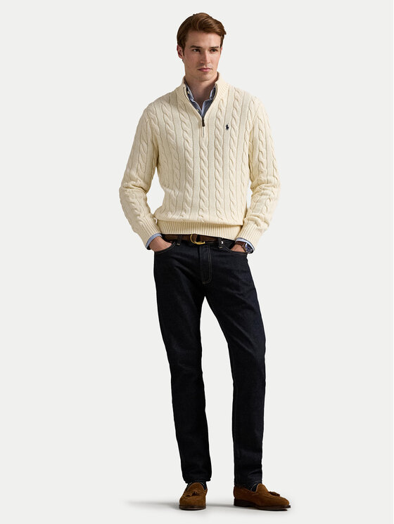 Polo Ralph Lauren Polo Ralph Lauren Sweter 710810841015 Beżowy Regular Fit