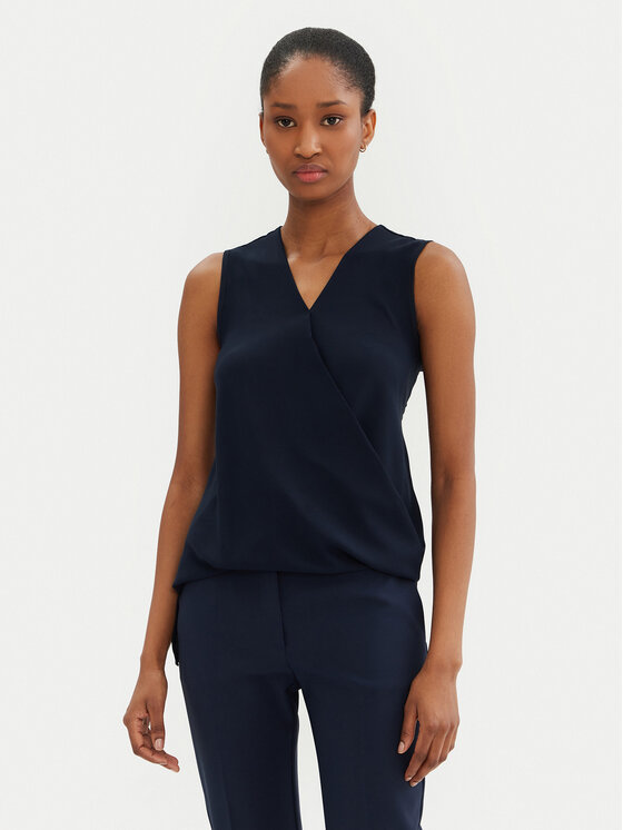 Rinascimento Blúzka CFC0122910003 Tmavomodrá Regular Fit