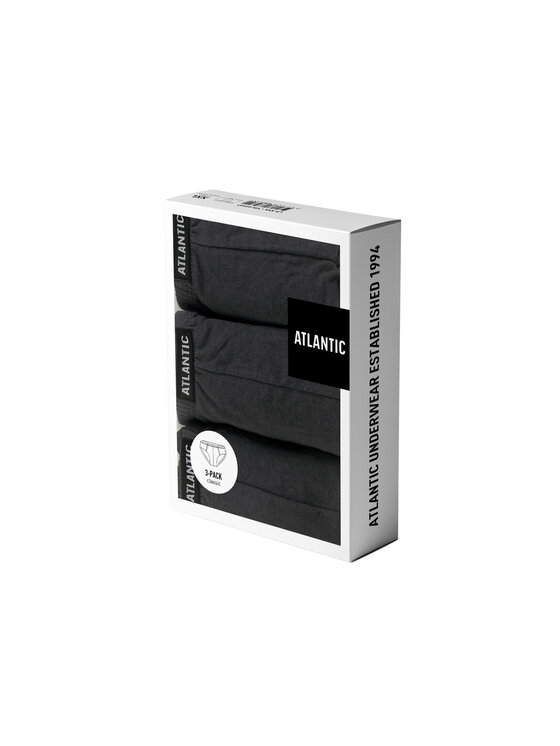 Atlantic Atlantic Komplet slipów 3BMP-006-GRAFITOWY-L Szary