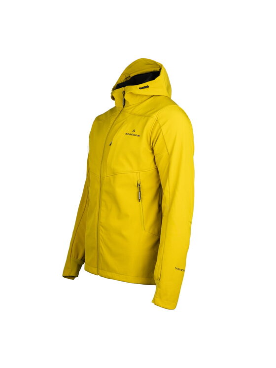 Bergson Bergson Kurtka outdoor VENTURA SS Żółty Regular Fit