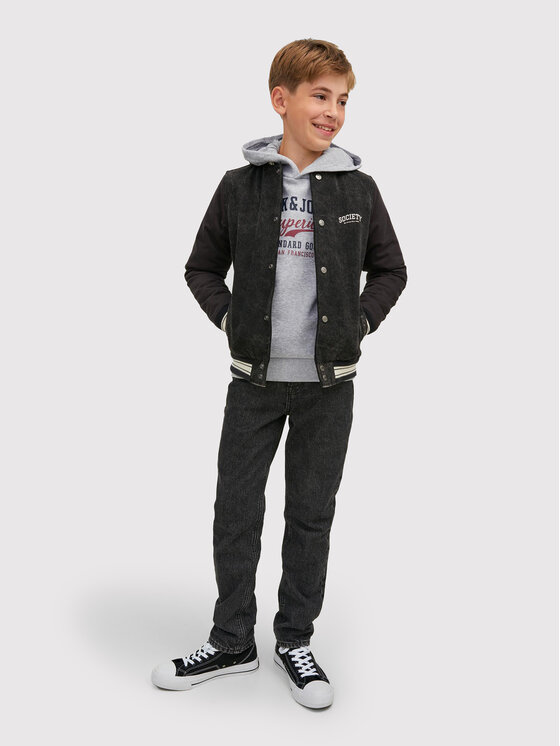 Jack&Jones Junior Jack&Jones Junior Jopa Logo 12212287 Siva Regular Fit
