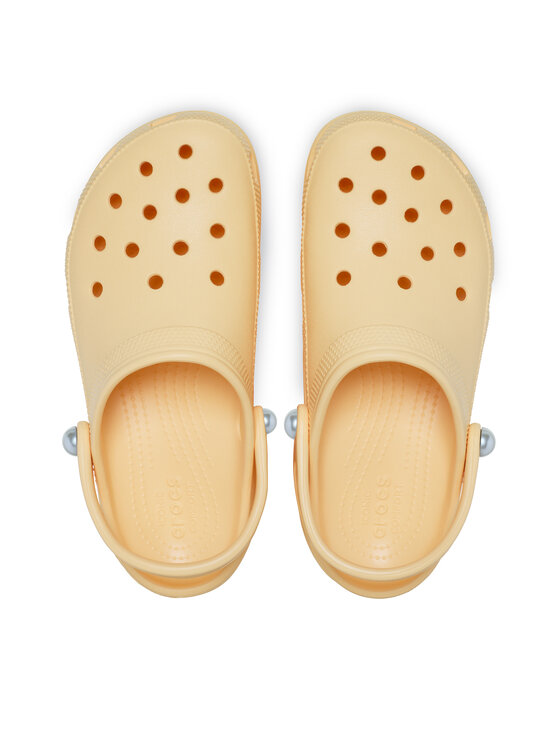 Crocs Crocs Papucs Classic Platform Pearl Clog 211231 Sárga