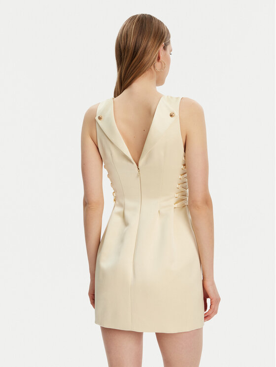 Elisabetta Franchi Elisabetta Franchi Koktel haljina AB-772-51E2-DC7 Žuta Slim Fit