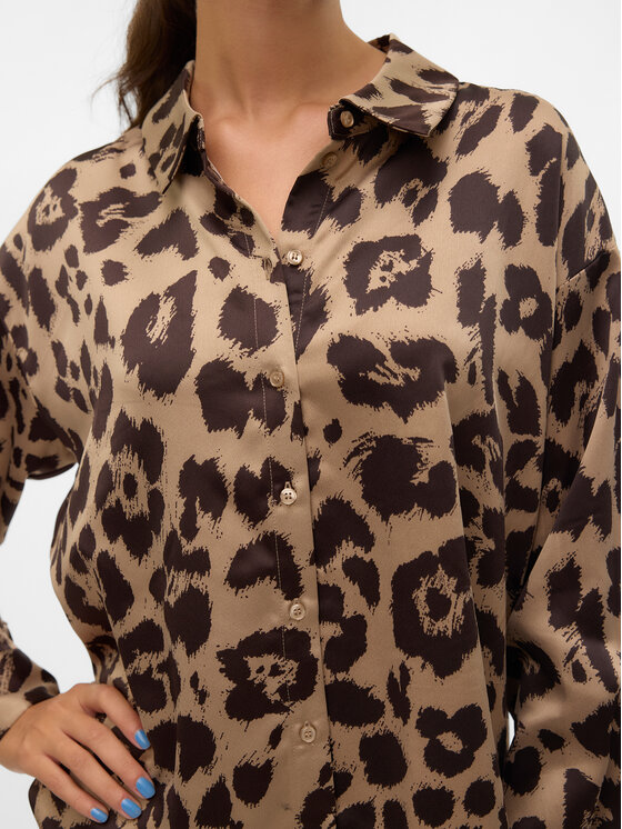 Vero Moda Vero Moda Camicia Merle 10316597 Marrone Loose Fit