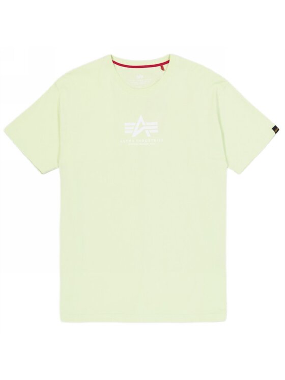 Alpha Industries Alpha Industries Tričko AI.118533-722-S Zelená Basic Fit