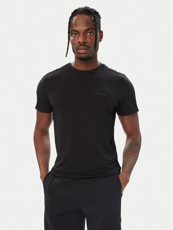 Guess Guess T-Shirt U6BM04 K5388 Schwarz Regular Fit
