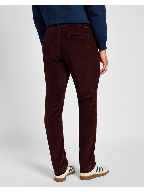 Lee Lee Chinosy SLIM CHINO Czerwony Slim Fit