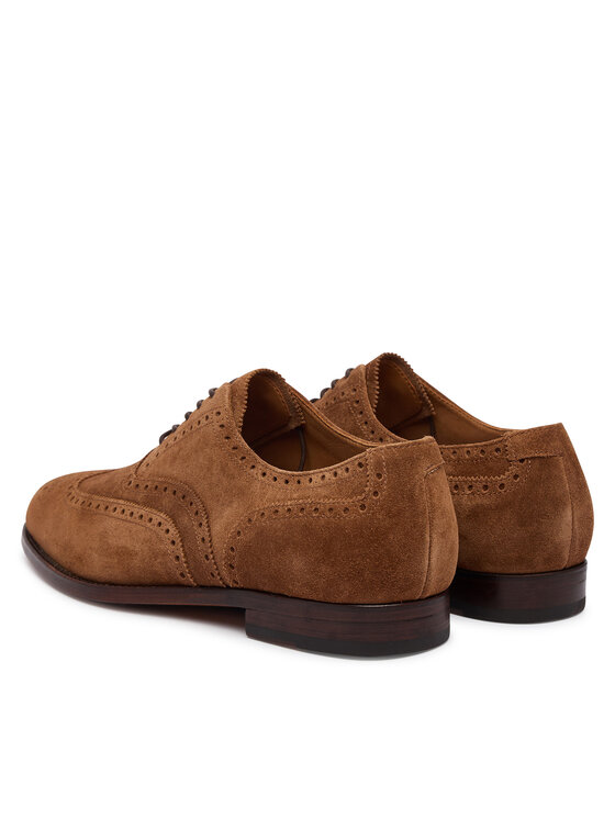 Polo Ralph Lauren Polo Ralph Lauren Półbuty Owen Wingtip 811P15884002 Brązowy jasny