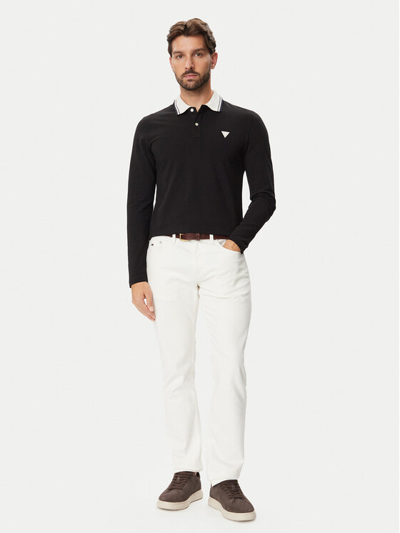 Guess Guess Polo M6BP58 K6201 Crna Slim Fit