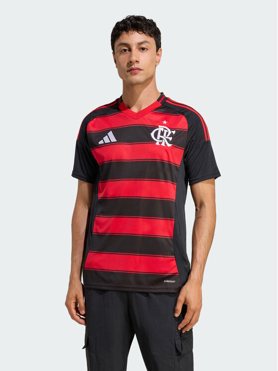 adidas adidas Koszulka techniczna Flamengo Czarny Slim Fit