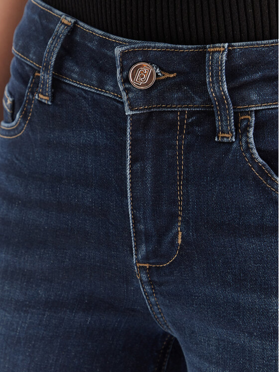 Liu Jo Liu Jo Jeans hlače UF5006 D4797 78927 Mornarsko modra Slim Fit