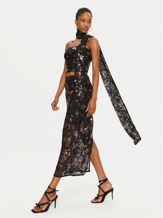 ROTATE ROTATE Bluză 113311100 Negru Slim Fit
