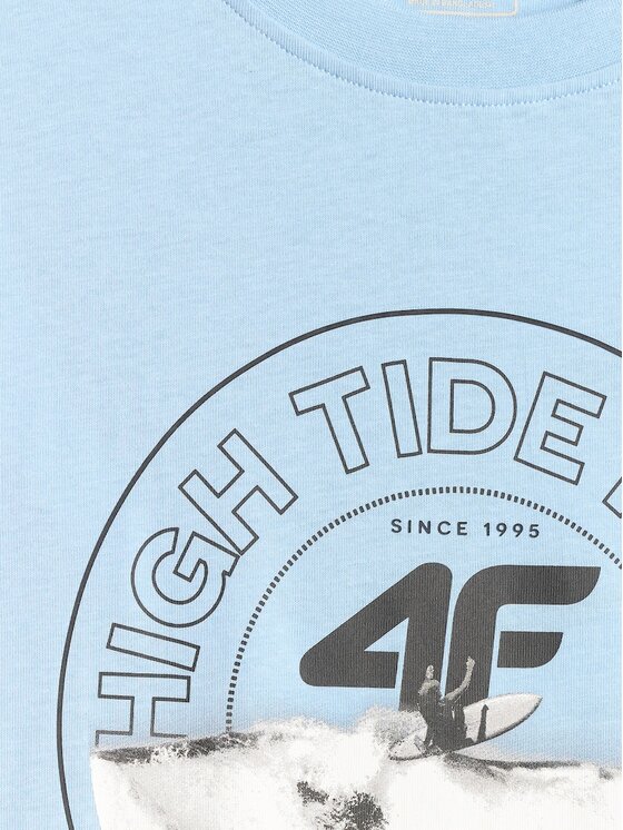 4F 4F T-shirt 4FRSS26TTSHM4298-34S Blu Regular Fit