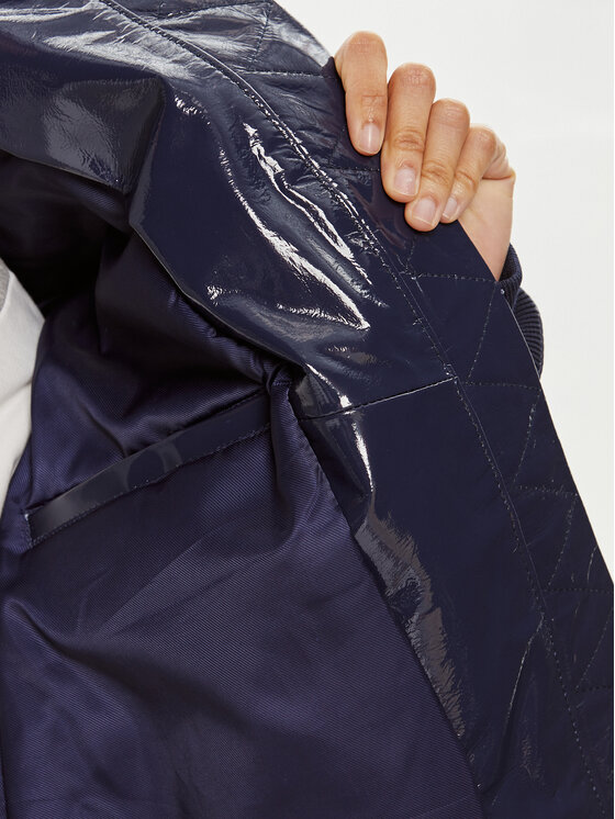 2NDDAY 2NDDAY Lederjacke Santos 2244512601 Dunkelblau Relaxed Fit