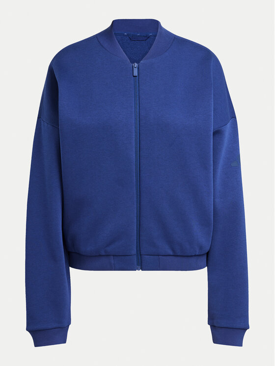 adidas adidas Bluză Essentials Contemporary Logo JD9968 Bleumarin Loose Fit