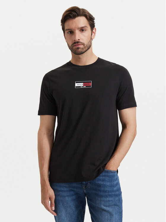 Tommy Hilfiger Tommy Hilfiger T-shirt Brand Love MW0MW44882 Nero Regular Fit