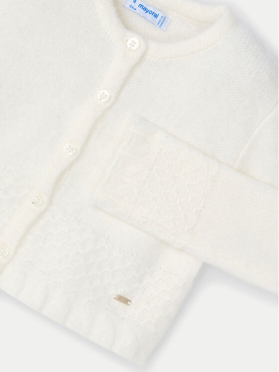 Mayoral Mayoral Strickjacke 4361 Écru Regular Fit