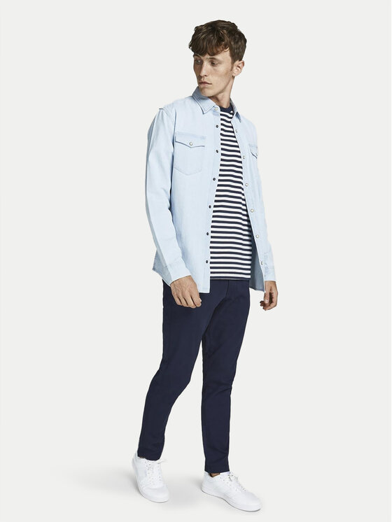 Jack & Jones Jack & Jones Pantaloni chino Marco 12174309 Bleumarin Slim Fit