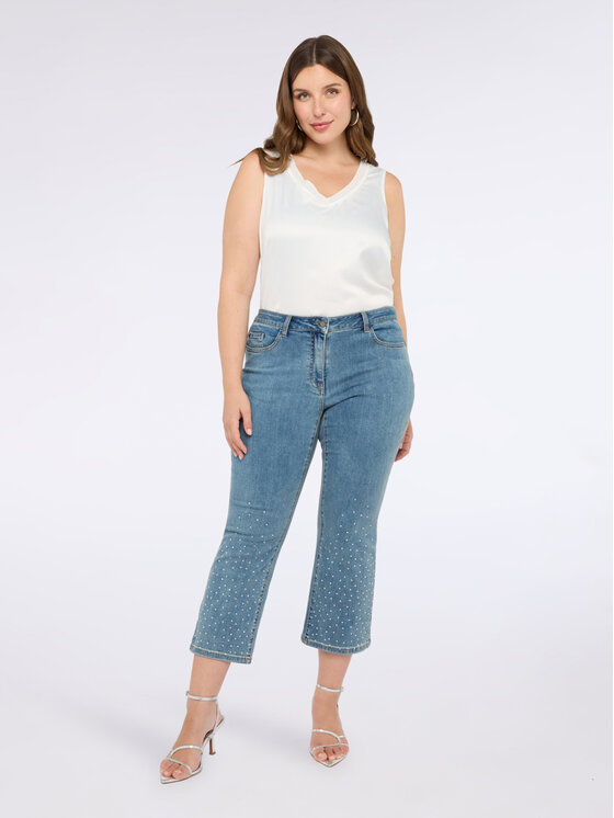 Fiorella Rubino Fiorella Rubino T-shirt G478L208554N011 Bianco Regular Fit