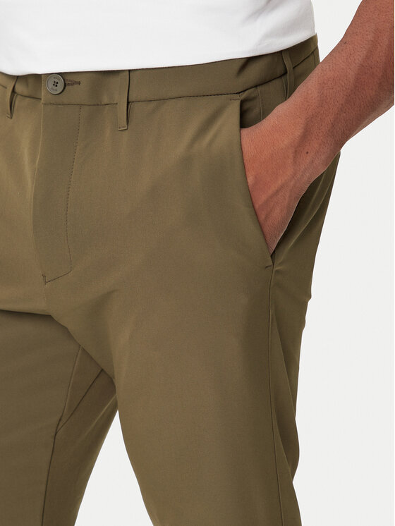BOSS BOSS Pantaloni din material T_Commuter 50534303 Verde Slim Fit