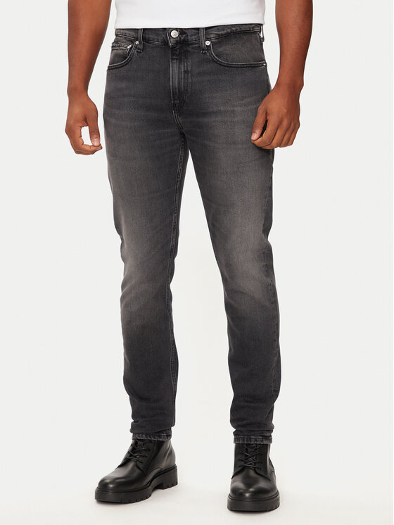 Calvin Klein Jeans Jeans Hlače J30J326360 Črna Slim Fit