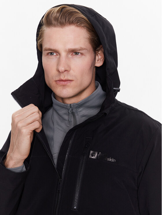 Jack Wolfskin Jack Wolfskin Jakna protiv vjetra Desert Wind 1306412 Crna Regular Fit