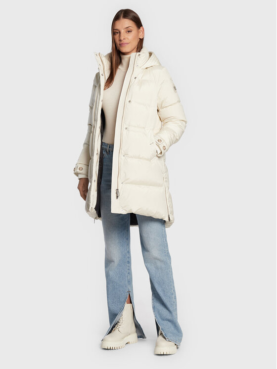 Woolrich Woolrich Pūkinė striukė Alsea CFWWOU0697FRUT1148 Smėlio Regular Fit