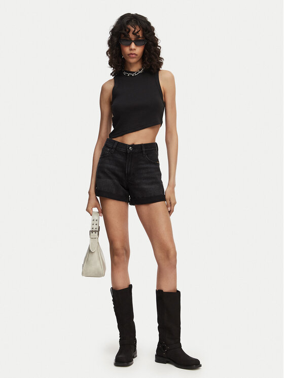 G-Star Raw G-Star Raw Kratke traperice Judee D23211-D933 Crna Boyfriend Fit