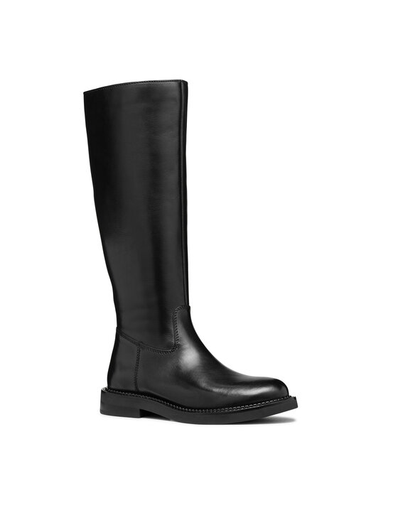 Geox Geox Kozačky ve vojenském stylu D Serilda D46WYA 00043 C9999 Černá