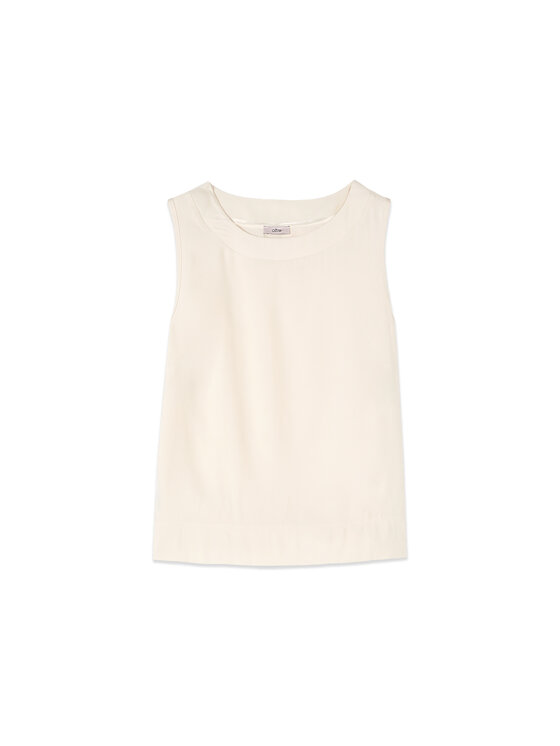 Oltre Oltre Bluzka 2004R003092N021 Biały Boxy Fit