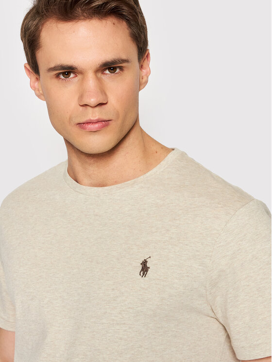 Polo Ralph Lauren Polo Ralph Lauren T-Shirt 710671438203 Béžová Slim Fit