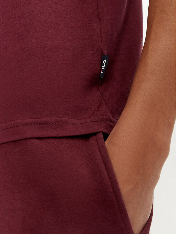 Fila Fila Tričko Unisex Bedburg FAU0147 Bordová Regular Fit