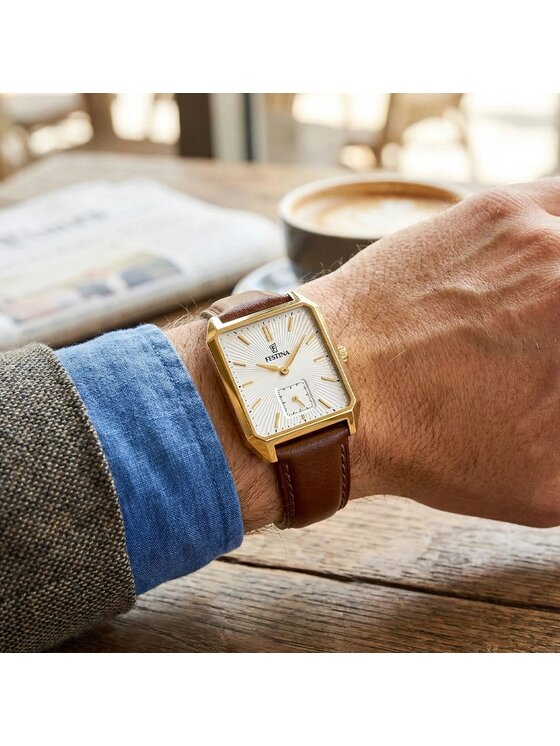 Festina Festina Zegarek F20780-3 Brązowy