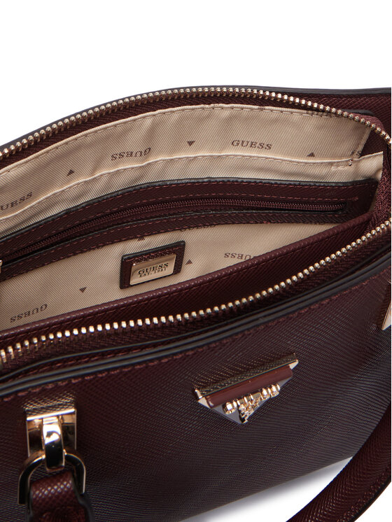 Guess Guess Дамска чанта Noelle II HWZG96 72050 Бордо