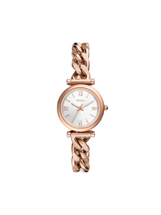 Fossil Fossil Zegarek Carlie ES5330 Różowe złoto