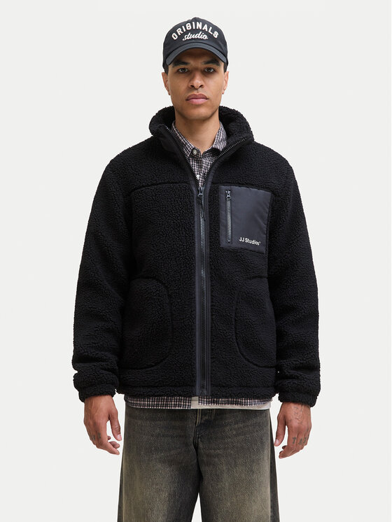 Jack & Jones Jack & Jones Fleecová mikina Soho 12278784 Čierna Regular Fit