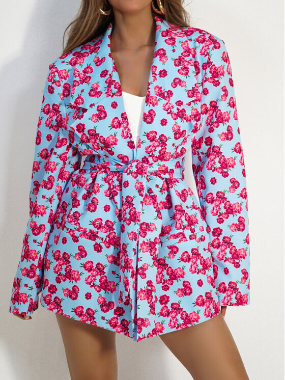 LilaLou LilaLou Marynarka About You Niebieski Oversize