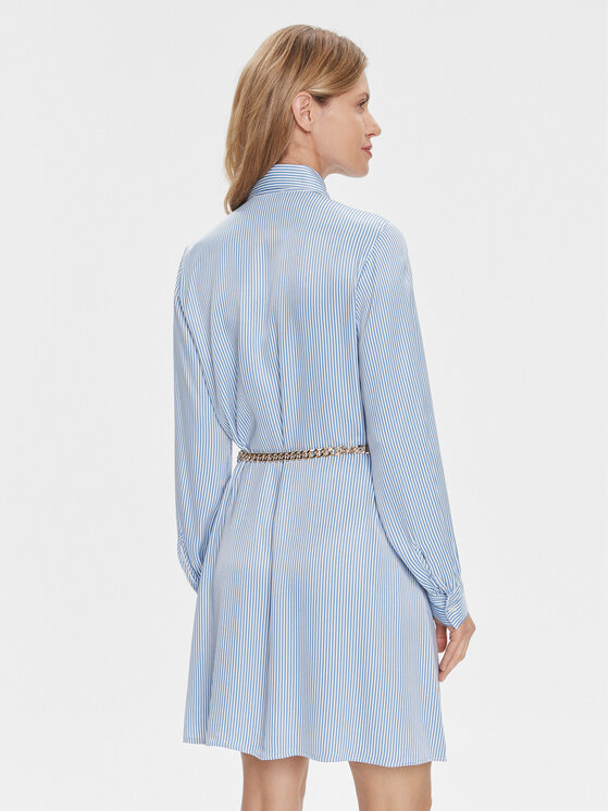 MICHAEL Michael Kors MICHAEL Michael Kors Rochie tip cămașă MR480LCBA4 Albastru Regular Fit
