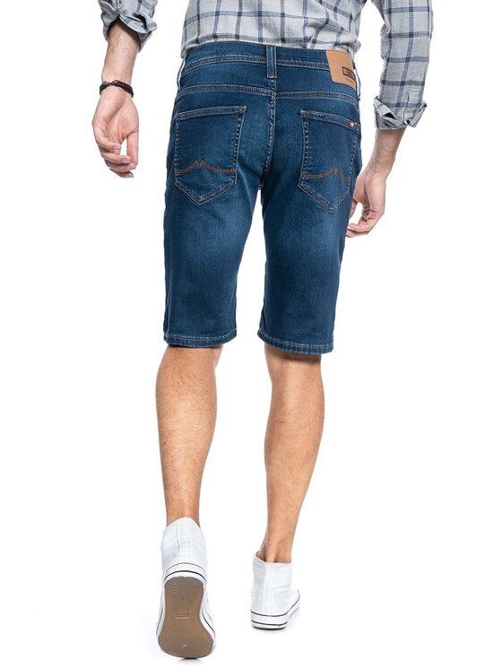 Mustang Mustang Pantaloncini di jeans CHICAGO SHORT Blu Regular Fit