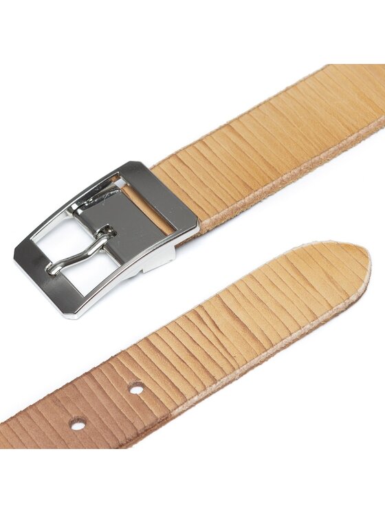 Mustang Mustang Pasek Męski BELT Beżowy
