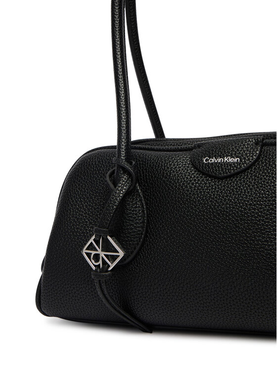 Calvin Klein Calvin Klein Kabelka Quilted Nylon Ew Satchel LV04F3743G Černá