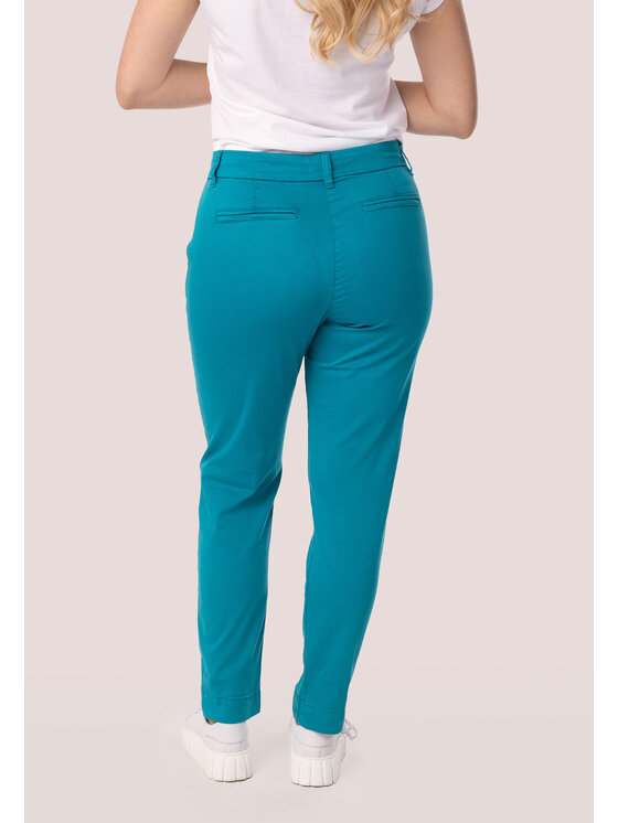QUIOSQUE QUIOSQUE Kalhoty z materiálu QUIOSQUE 3OM003804 Modrá Regular Fit