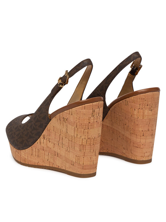 MICHAEL Michael Kors MICHAEL Michael Kors Sandały Rosie Wedge 40S6RSHS1B Brązowy