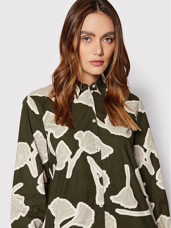 Vestito chemisier 203 0849 21377 Verde Regular Fit...