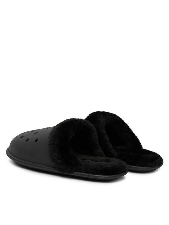 Crocs Crocs Papucs Classic Fuzz Scuff 212143 Fekete