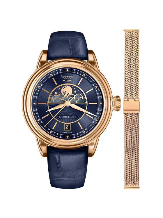 Aviator Aviator Orologio V.1.33.2.256.4-SET Oro rosa