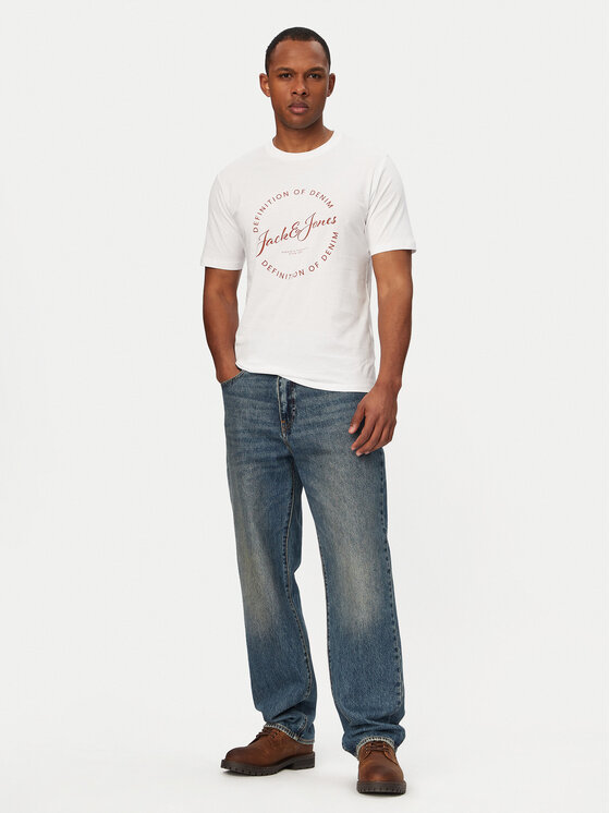 Jack & Jones Jack & Jones T-Shirt Grayson 12288377 Bílá Regular Fit