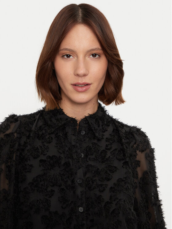 Pieces Pieces Camicia Pina 17154276 Nero Regular Fit